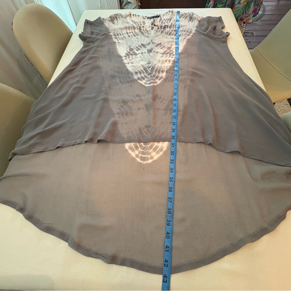 GYPSY 05 Made in Hollywood Silk Oversized Long Tie Dye Top! Gorgeous Bohemian. - Picture 12 of 14